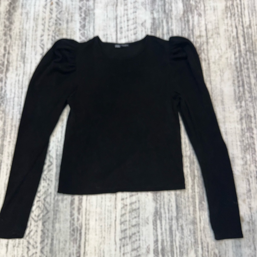Elegant Black Long Sleeve Top